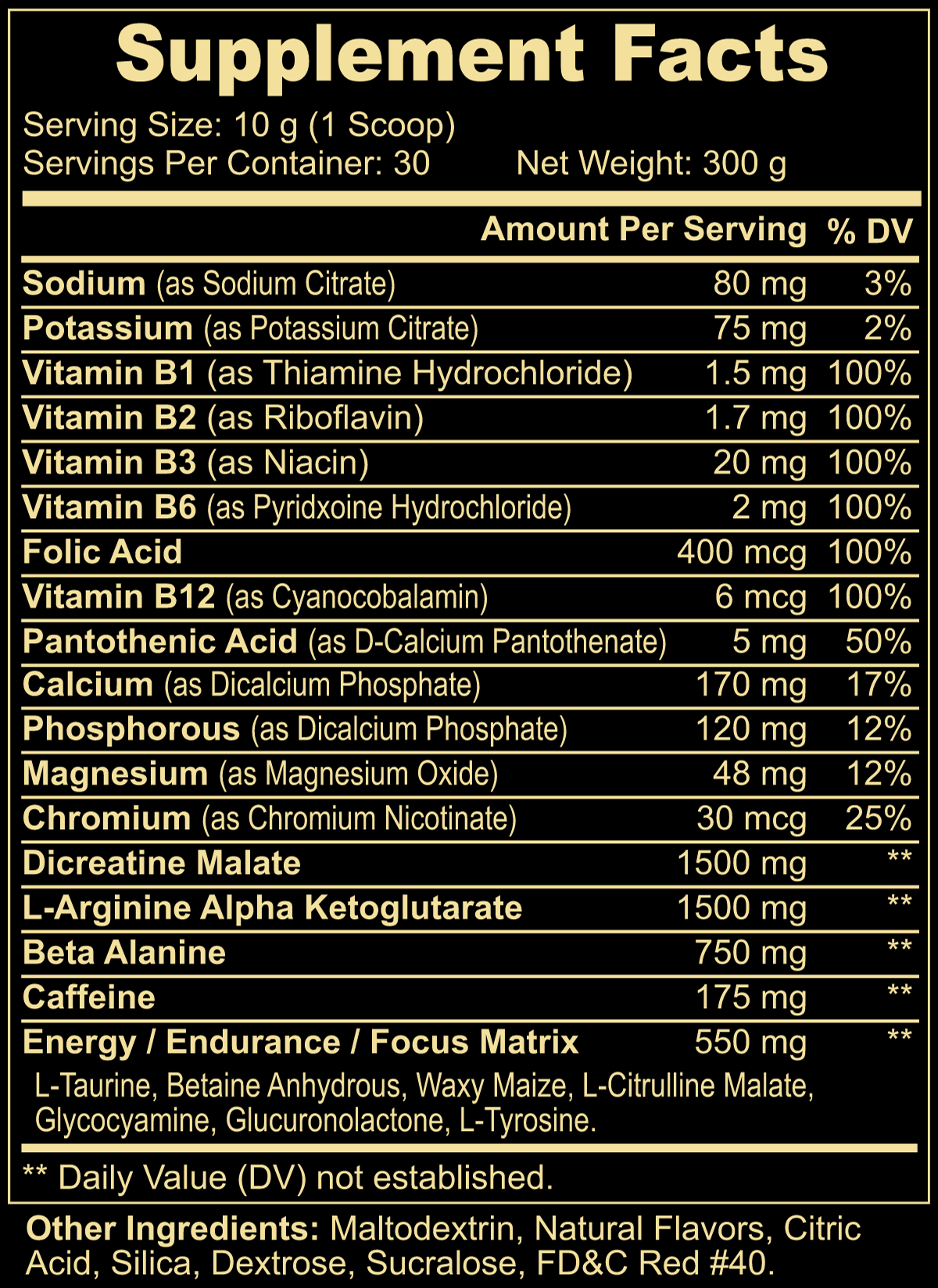 Nitric Shock Pre-Workout Powder (Fruit Punch)