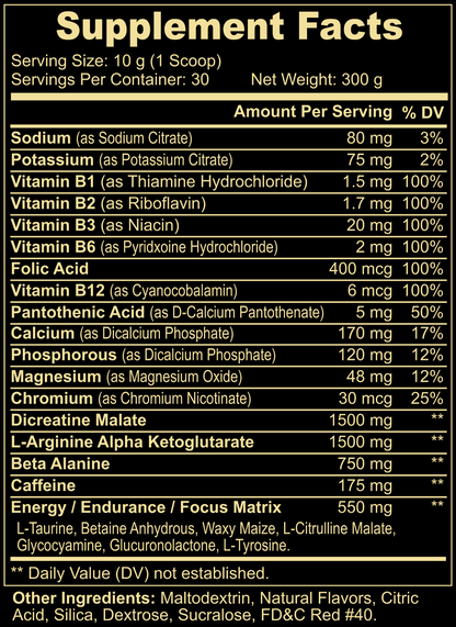 Nitric Shock Pre-Workout Powder (Fruit Punch)