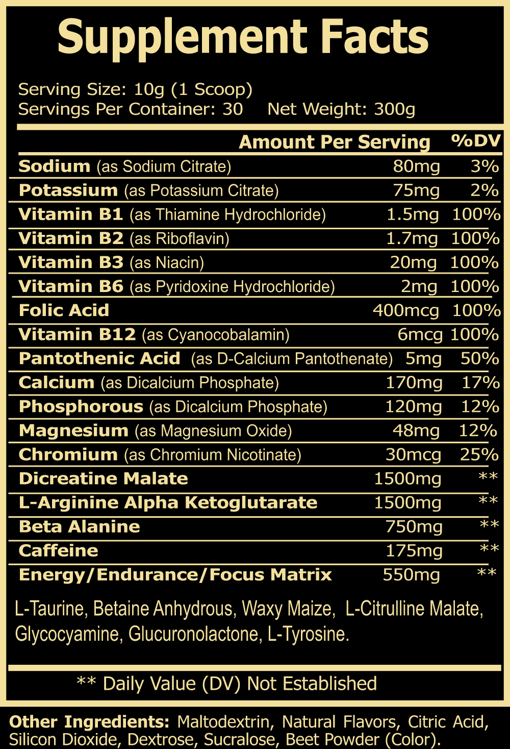 Nitric Shock Pre-Workout (Honeydew Watermelon)